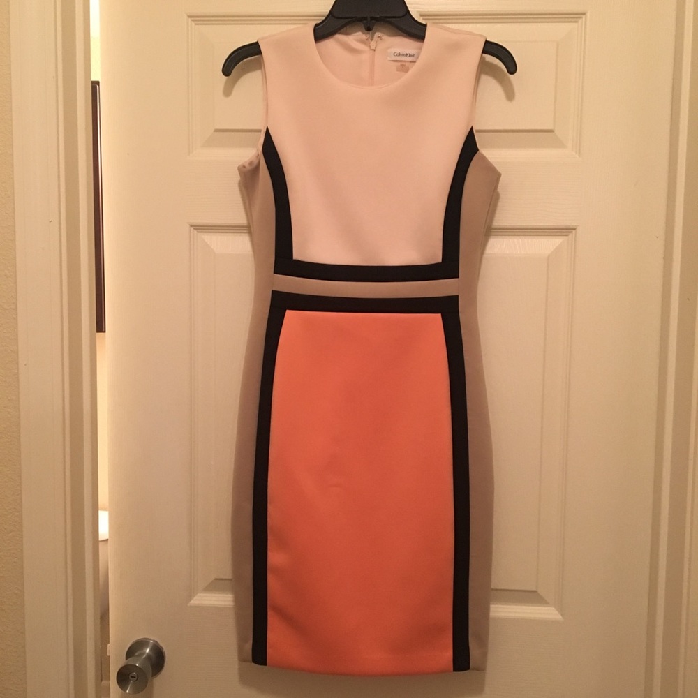 Calvin Klein colorblock dress